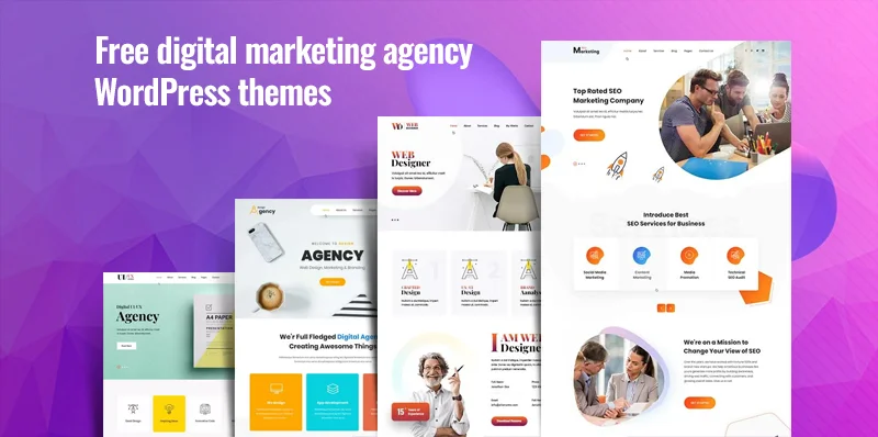 free digital marketing agency WordPress themes