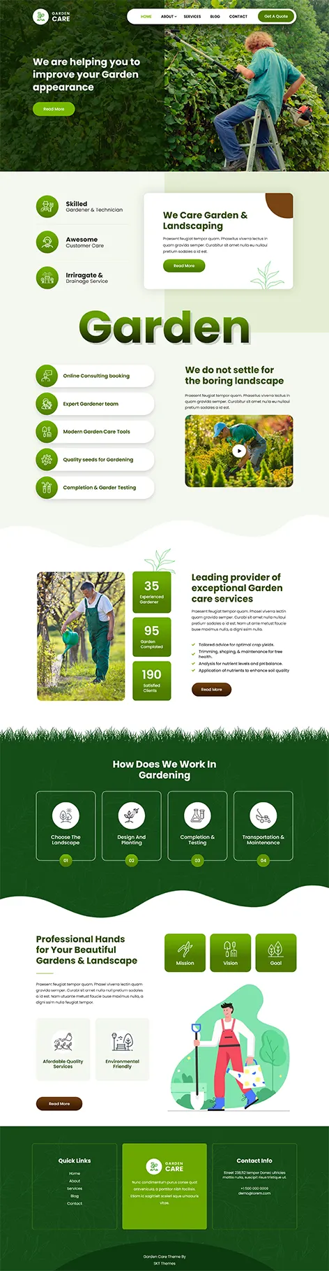 Garden Care Litte - Free Garden Landscaper WordPress Theme