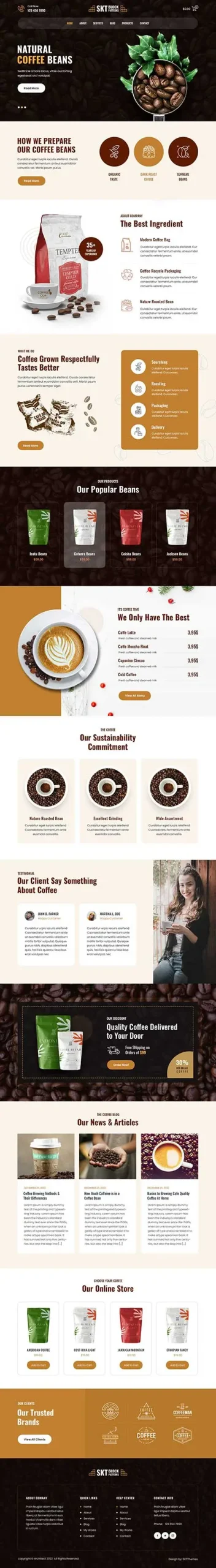 WordPress Coffee Theme